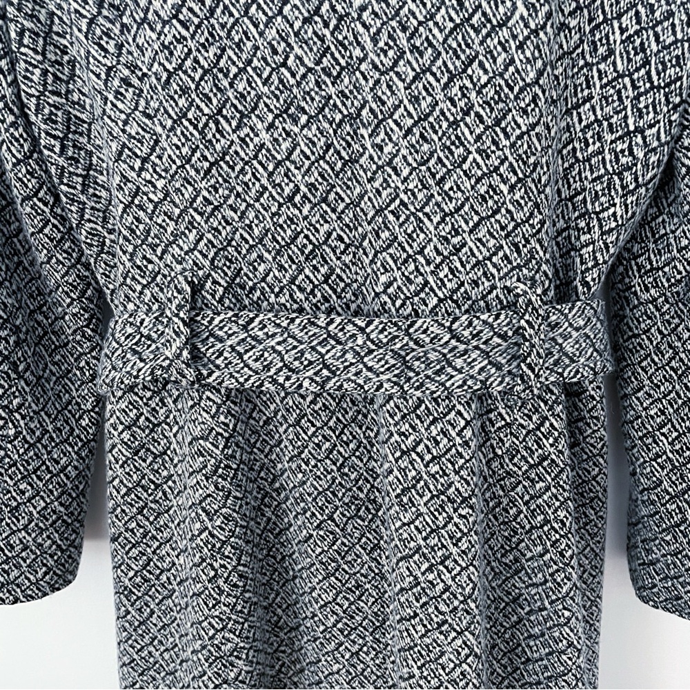 Joseph White & Black Wool Herringbone Coat  size 8 - Picture 11 of 15